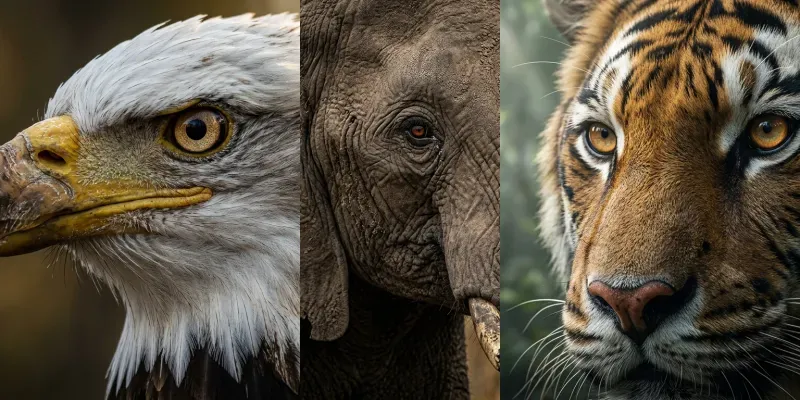 8K Wildlife Animal Portraits generated by undefined