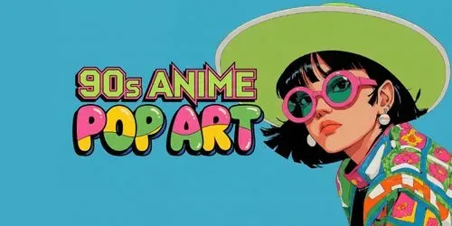 Retro 90s Anime Pop Art generated by midjourney