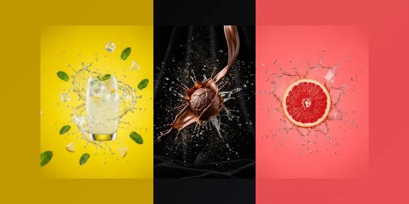 Highspeed Beverage Splash Photography