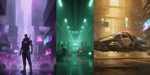 Cyberpunk And Technoir World Generator generated by gemini-image