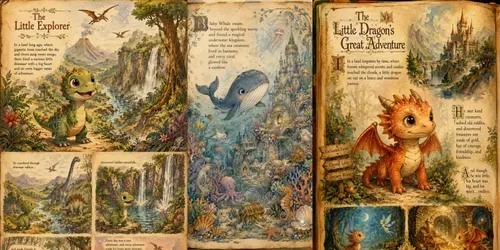 Vintage Little Mouse Storybook Journeys generated by chatgpt-image