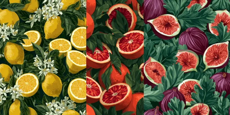 Botanical Pattern Art Posters Wrapping generated by undefined