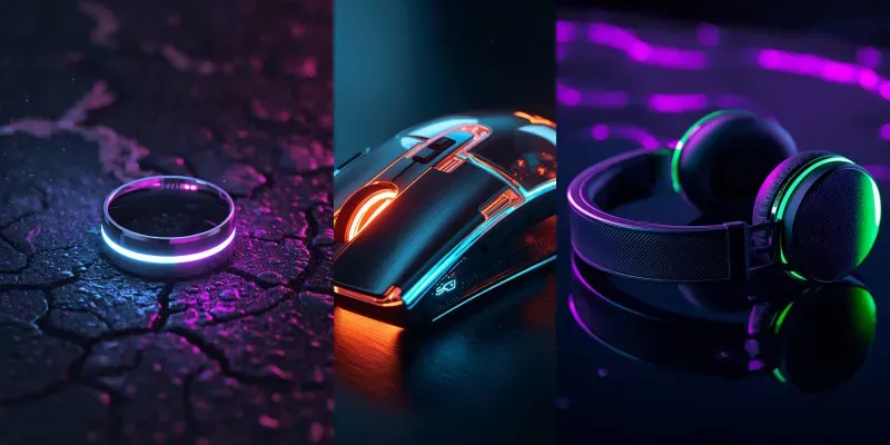 Futuristic Neon Tech Product Photography generated by undefined