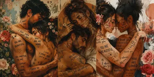 Emotional Body Typography Art generated by chatgpt-image