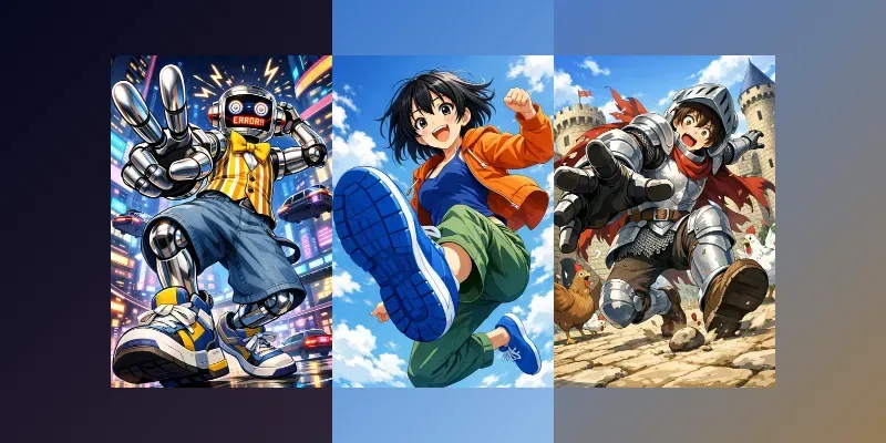 Low Angle Anime Illustrations generated by undefined