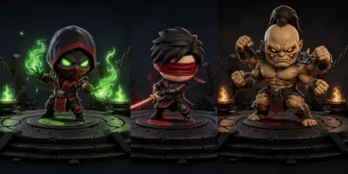 Mortal Kombat Baby Characters generated by chatgpt-image