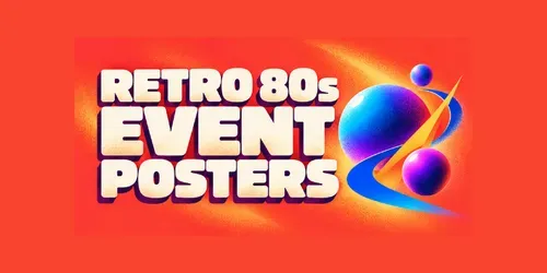Retro 80s Event Posters generated by chatgpt-image