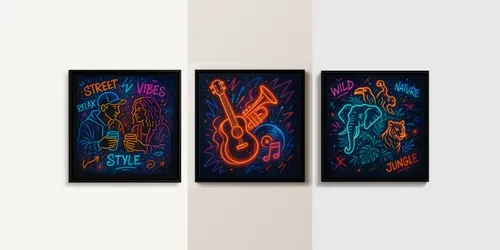 Electrified Street Art In Paintings generated by chatgpt-image