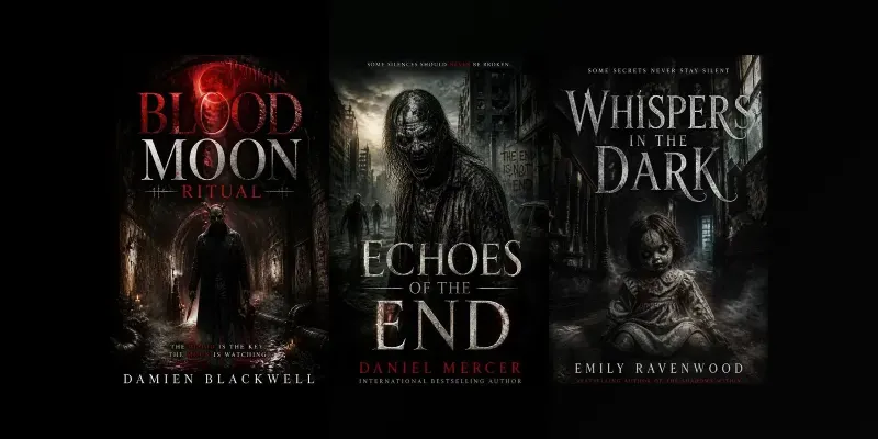 Cinematic Horror Book Cover Generator generated by undefined