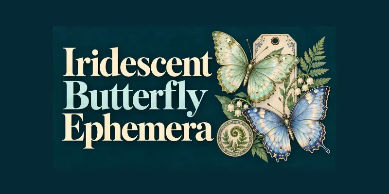Iridescent Butterfly Ephemera