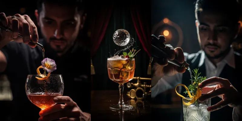 Cinematic Theatrical Mixology generated by undefined