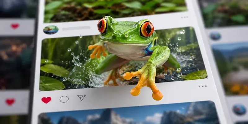 3D Social Feed Escapes generated by undefined