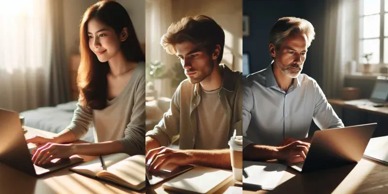 Morning Productivity Laptop Scenes generated by undefined