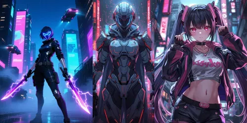 Cyberpunk Anime Character Generator Pro generated by leonardo