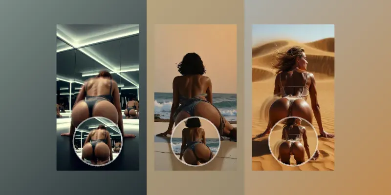 Cinematic Female Twerking Dance Motions generated by undefined