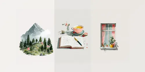 Scandinavian Minimal Watercolor Lifestyles generated by midjourney