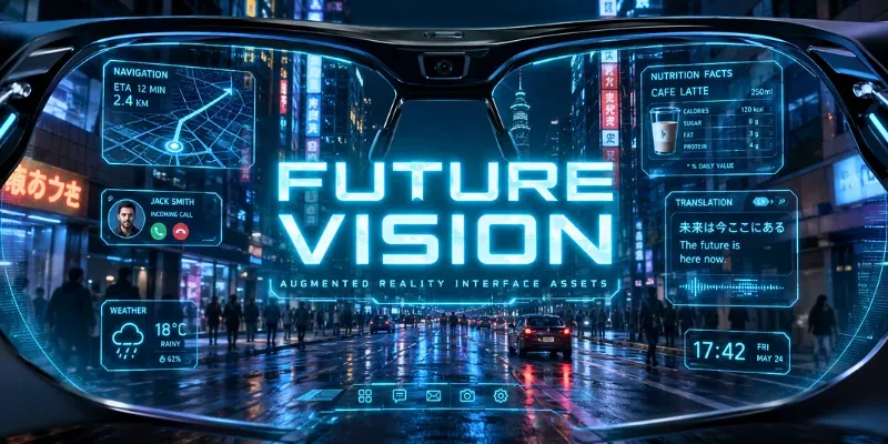 Futuristic Ar Interface Hud Ui Designs generated by undefined
