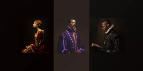 Neorenaissance Portraits generated by midjourney