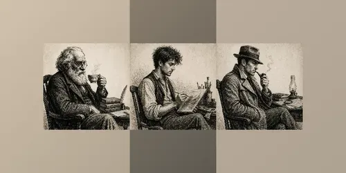 Vintage Character Etching Sets generated by chatgpt-image