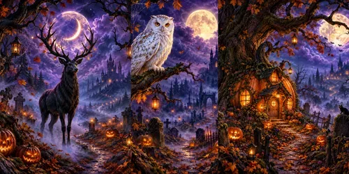 Enchanted Halloween Nights generated by chatgpt-image