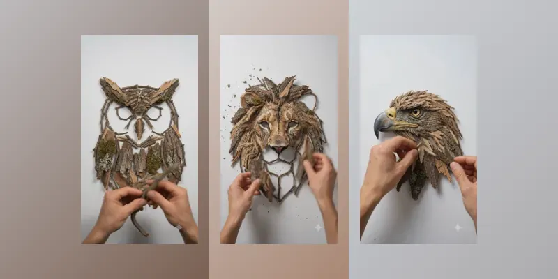 Nature Materials Portrait Build Videos generated by undefined