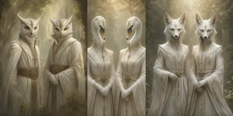 Ethereal Ivory Guardians generated by undefined