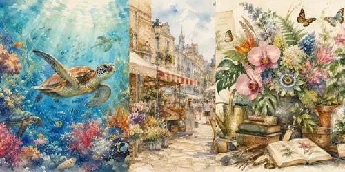 Painterly Watercolor Scenes generated by chatgpt-image