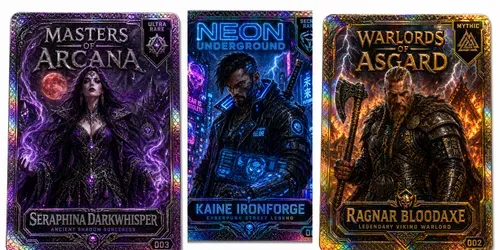Holographic Trading Card Collectors 8K generated by chatgpt-image