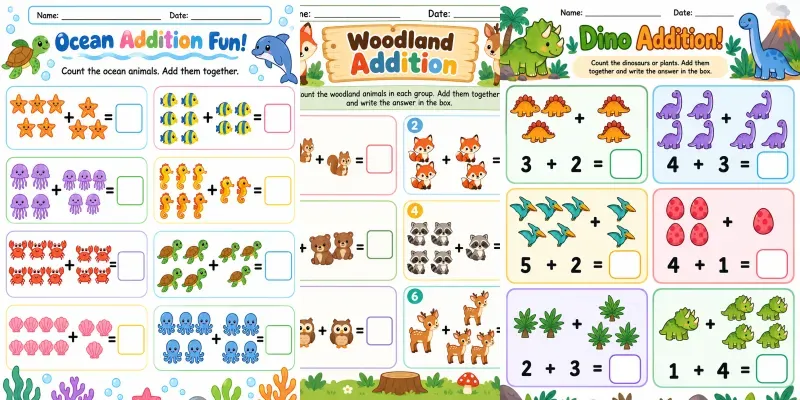 Creative Addition Worksheet Makers