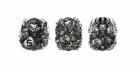 Greed Grin Dark Money Clown Tattoo Series chatgpt-image prompt mini thumbnail