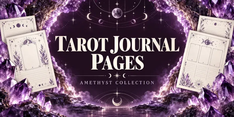 Amethyst Tarot Journal Pages Generator