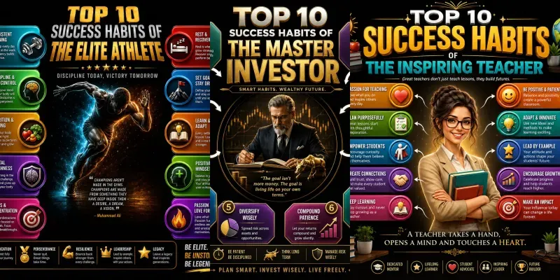 Bold Success Habit Infographics generated by undefined