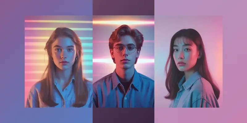 1990s High School Yearbook Portraits generated by undefined