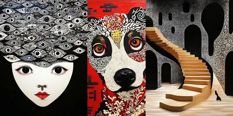 Bizarre Surrealist Expressions generated by undefined