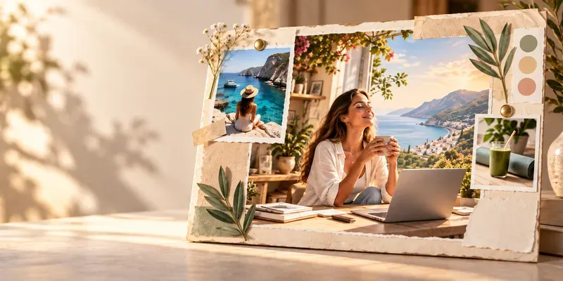 Personal Vision Board Goal Collage