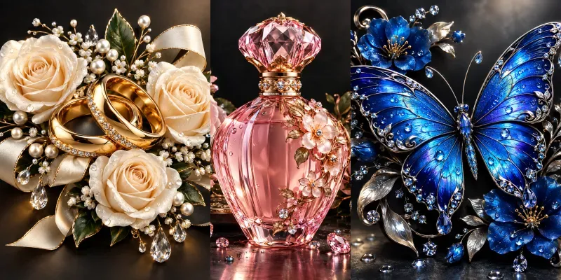 Luxury 3D Floral Script Art