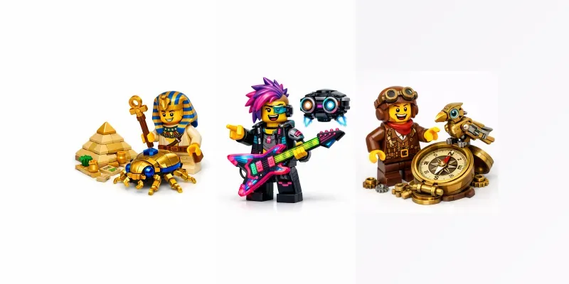 Creative Lego Character Scenes generated by undefined