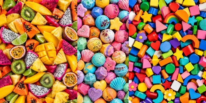 Colorful Flat Lay Collections