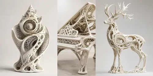 Organic Lattice Sculpture Art generated by chatgpt-image