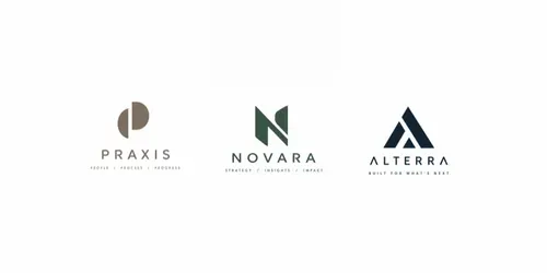 Minimal Geometric Logos generated by chatgpt-image