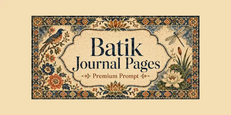 Batik Journal Pages generated by undefined