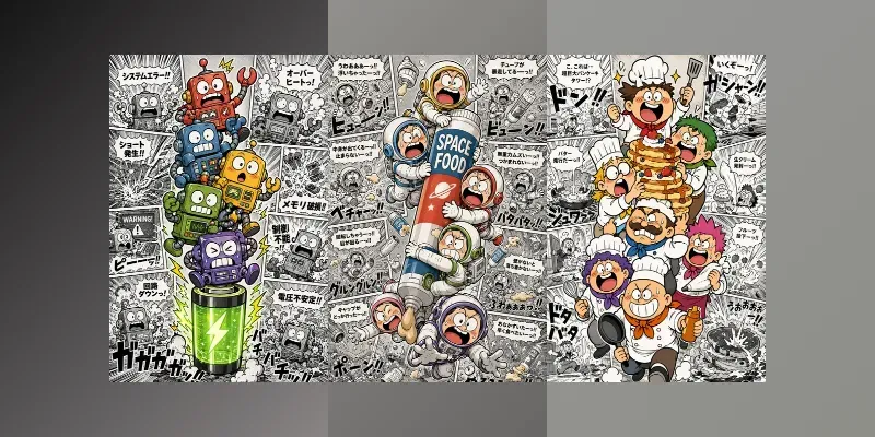 Retro Manga Stack Panel Comic Art generated by undefined
