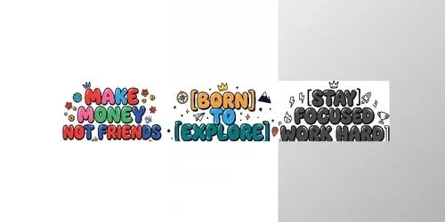 Streetwear Bubble Typography Print Ready generated by gemini-image