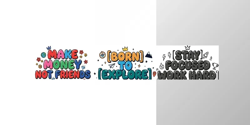 Streetwear Bubble Typography Print Ready generated by undefined