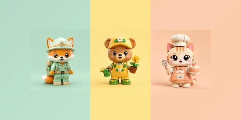 Cute Lego Character Creator Packs generated by undefined