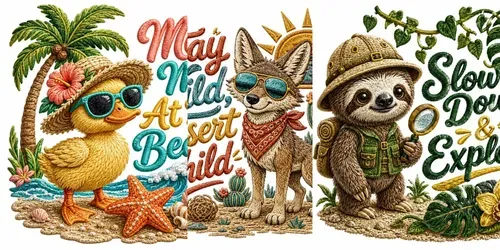 Faux Embroidery Mascot Creators generated by chatgpt-image