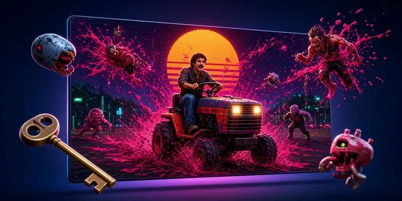 80s Action Pixel Shooter Game Builder