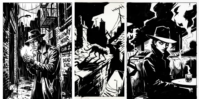 Noir Graphic Novel Digital Asset Creators generated by undefined