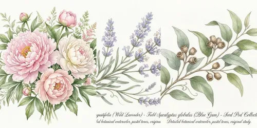 Watercolor Botanical Art generated by gemini-image