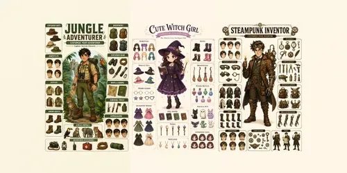 Cute Avatar Creator Kits generated by chatgpt-image
